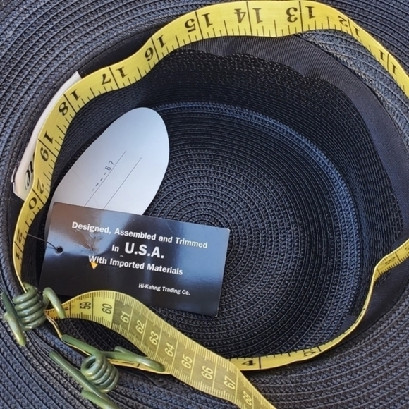 Gray Sequined wide brim hat NWT - Picture 9 of 13